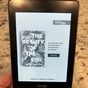 Kindle 10th generation paperwhite with plum casing
